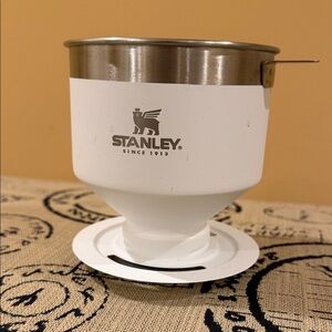 Stanley Stainless Steel and White Coffee Brewer